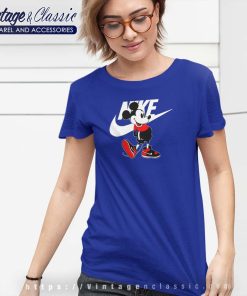 Mickey Mouse Nike Parody Tshirt Women