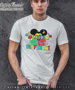 Mickey Ok To Be Different Autism Tshirt Disney Autism