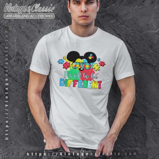 Mickey Ok To Be Different Autism Shirt, Disney Autism