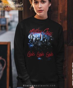 Motley Crue Girls Girls Girls Tracklist Sweatshirt
