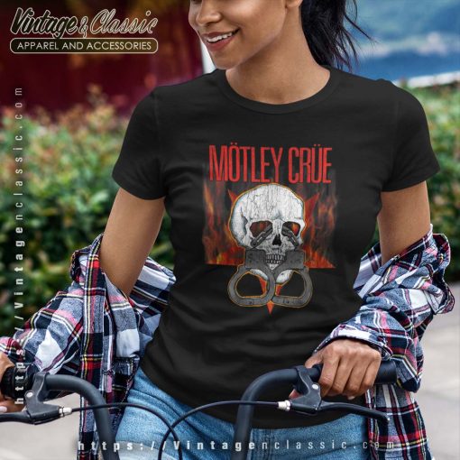 Motley Crue Skull Flames Shirt