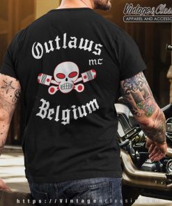 Outlaws MC Belgium Shirt T shirt Back