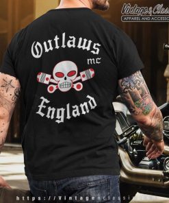 Outlaws MC England T shirt Back