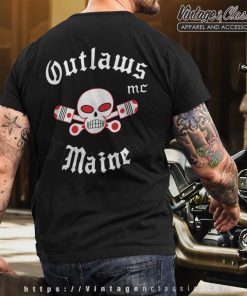 Outlaws MC Maine T shirt Back