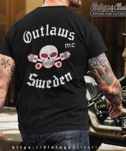 Outlaws MC Sweden T shirt Back