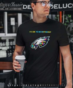 Philadelphia Eagles Autism Its Ok To Be Different Tshirt