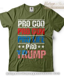 Pro God Pro Gun Pro Life Pro Trump 2024 Mens