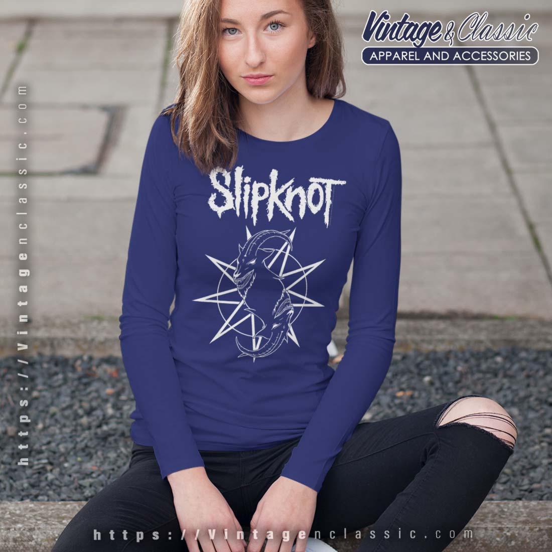 Slipknot Goat Star Logo Shirt - Vintagenclassic Tee