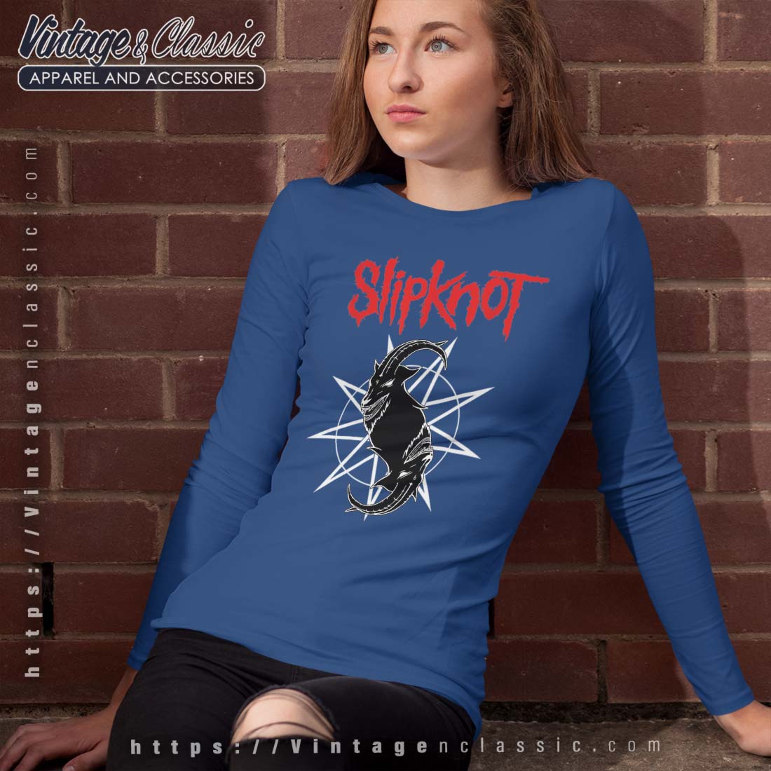 Slipknot Goat Star Logo Shirt - Vintagenclassic Tee