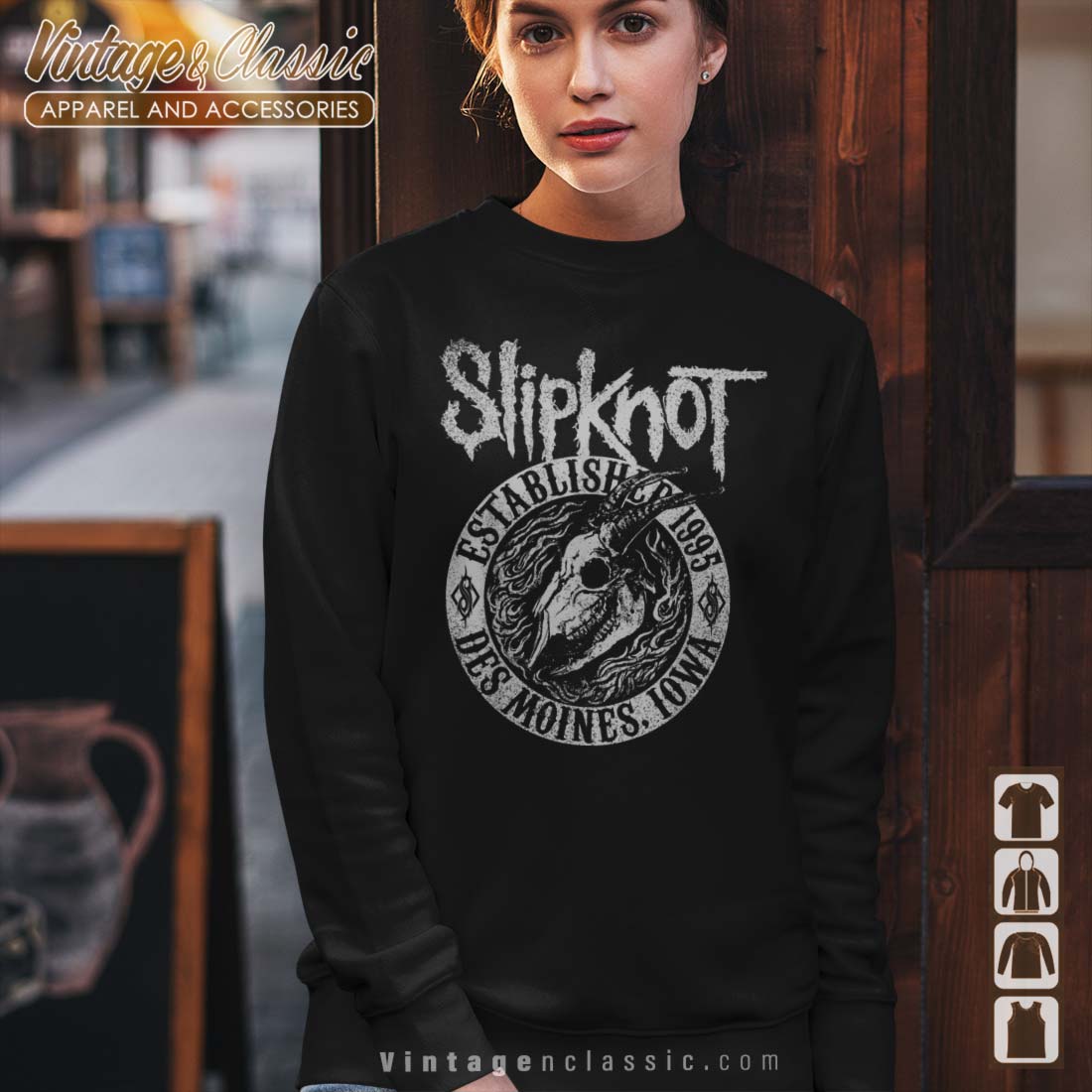 Slipknot Iowa Skull 1995 Sweatshirt