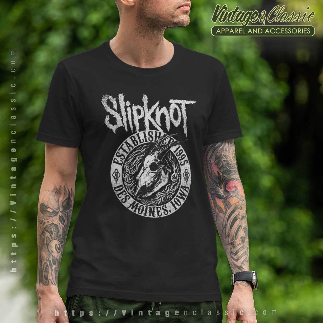 Slipknot Iowa Skull 1995 Tshirt