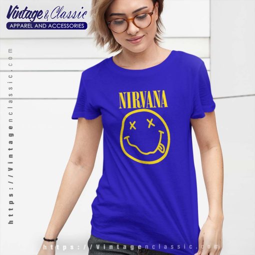 Smiley Band Logo Nirvana T shirt