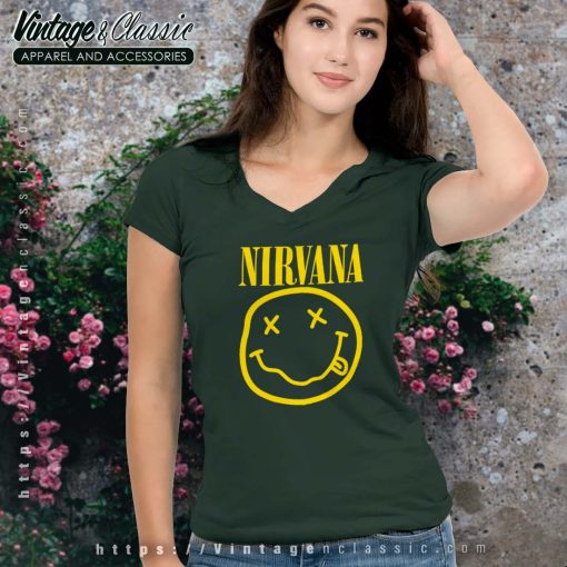 Smiley Band Logo Nirvana T shirt