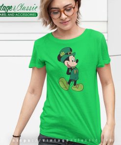 St Patricks Day Shirt, Disney Mickey Leprechaun Green Shirt