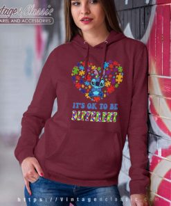 Stitch Ok To Be Different Autism Shirt Disney Autism Hoodie