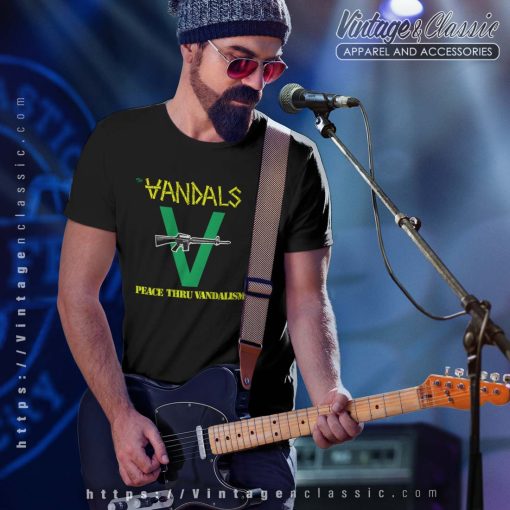 The Vandals Shirt, Peace thru Vandalism T shirt