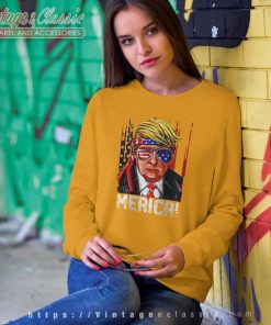 Trump 4th of July Merica Shirt USA American Flag Sweetshirt