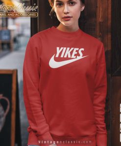 YIKES Parody Big Mood Nike Logo Sweetshirt