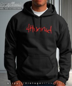 4Hunnid YG Hit Up Logo Black Hoodie