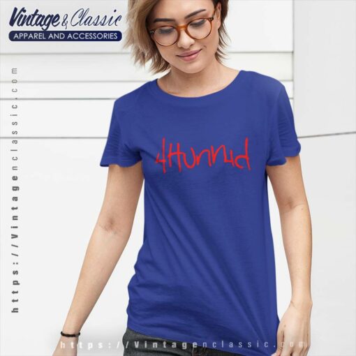 4Hunnid YG Hit Up Logo Shirt