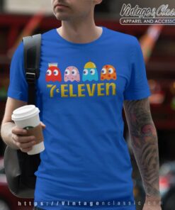 7 Eleven Pac Man Retro Snack Ghosts T Shirt