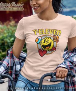 7 Eleven Pac Man Retro Snacks Women TShirt