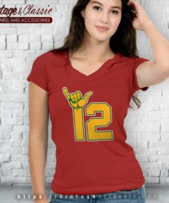 Aaron Rodgers Shirt Hang Loose 12 Quarterback V Neck TShirt