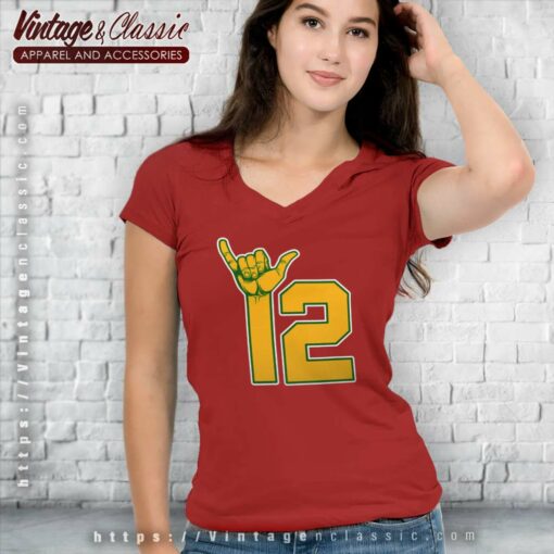 Aaron Rodgers Shirt, Hang Loose 12 Quarterback Tshirt