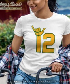 Aaron Rodgers Shirt Hang Loose 12 Quarterback Women TShirt