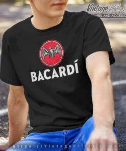 Bacardi Rum Bat Logo T Shirt