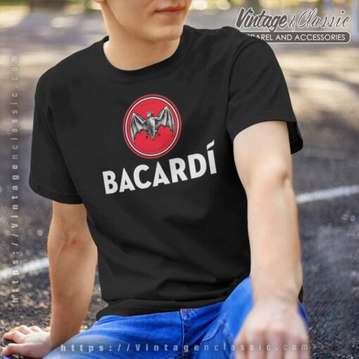 Bacardi Rum Bat Logo Shirt