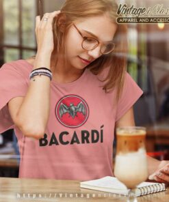 Bacardi Rum Bat Logo Women TShirt