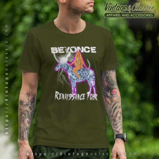 Beyonce Lightning Riding Crystal Horse Shirt