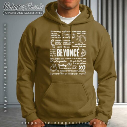 Beyonce Lyric Album Song Beyonce Sketch Shirt