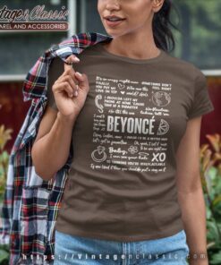 Beyonce Lyric Album Song Beyonce Sketch Women TShirt