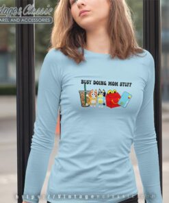 Bluey Busy Doing Mom Stuff Mothers Day Gift Long Sleeve Tee