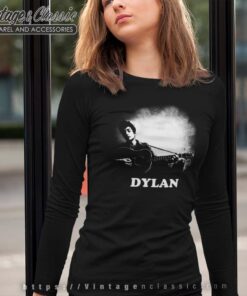 Bob Dylan Guitar Photo Long Sleeve Tee