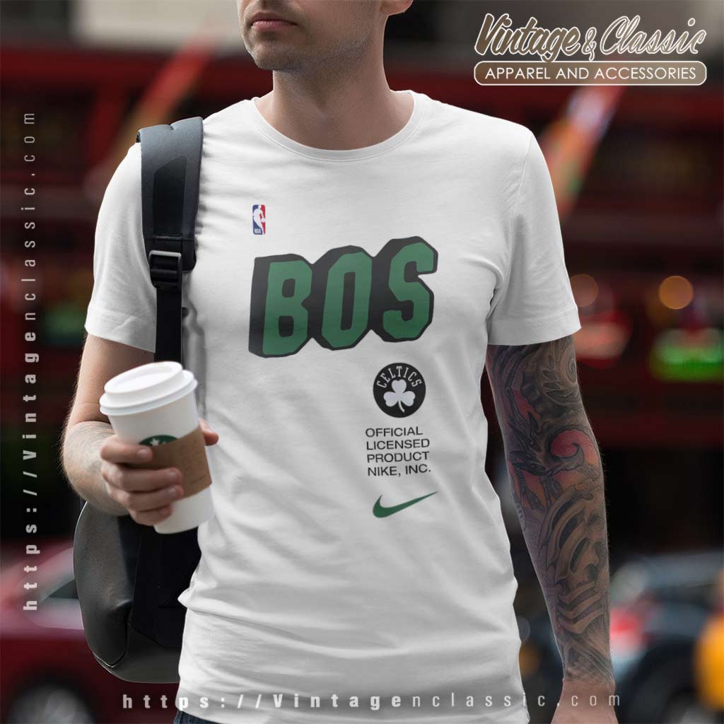 Vintage 90s Nike Team Boston Celtics Long Sleeve Shirt Stitched Center Logo  XL