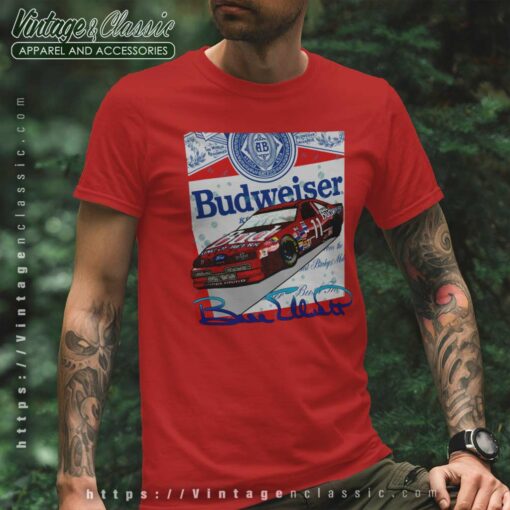Budweiser Racing Nascar Bill Elliott Shirt