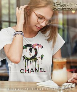Chanel X Gucci Flower Logo Women TShirt