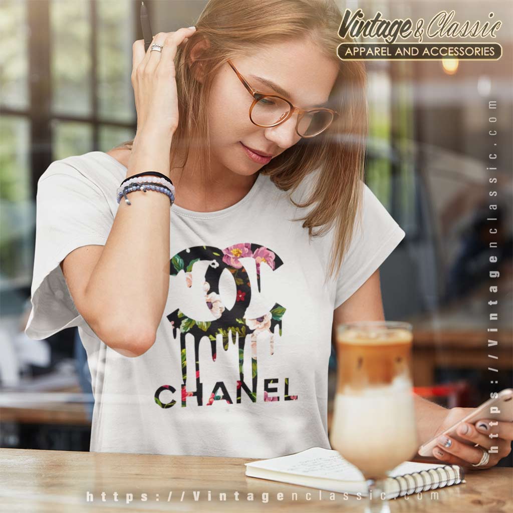 Chanel X Gucci Flower Logo Shirt - Vintagenclassic Tee