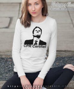 Cpr Certified Dwight Dummy The Office Long Sleeve Tee