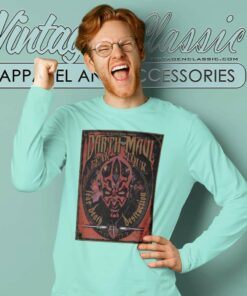 Darth Maul Fear Tour Band Shirt Gift For Star Wars Fans Long Sleeve Tee