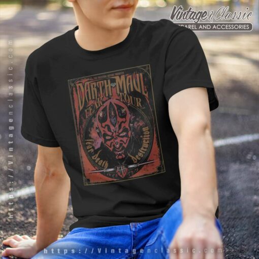 Darth Maul Fear Tour Band Shirt, Gift For Star Wars Fans T-shirt