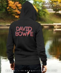 David Bowie Logo Backside Hoodie