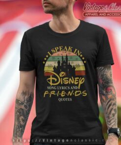 Disney Song Lyrics And Friends Quotes T Shirt