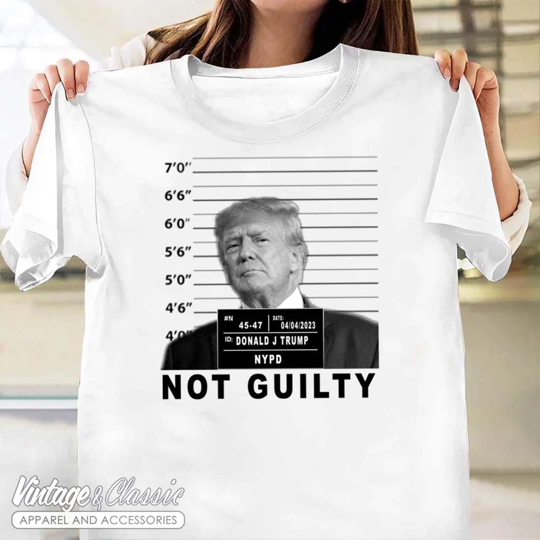 Donald Trump Not Guilty Shirt - Vintagenclassic Tee