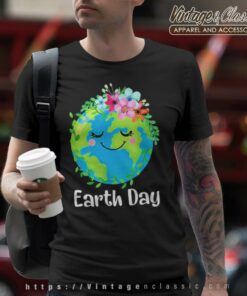 Earth Day Floral Shirt, Earth Awareness T Shirt