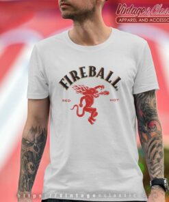 Fireball Whiskey Red Hot Logo T Shirt