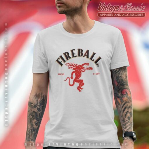 Fireball Whiskey Red Hot Logo Shirt